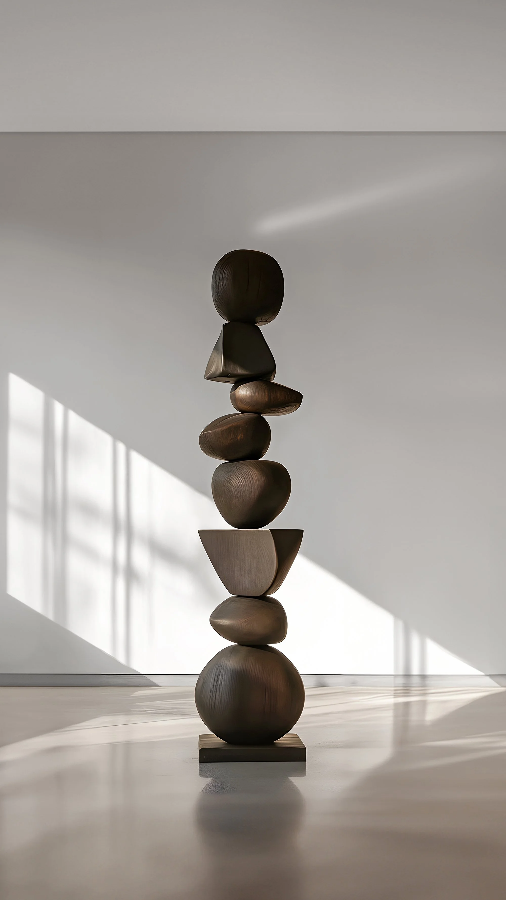 In Burned Oak, a Dark Biomorphic Sculpture of Elegance Emerges